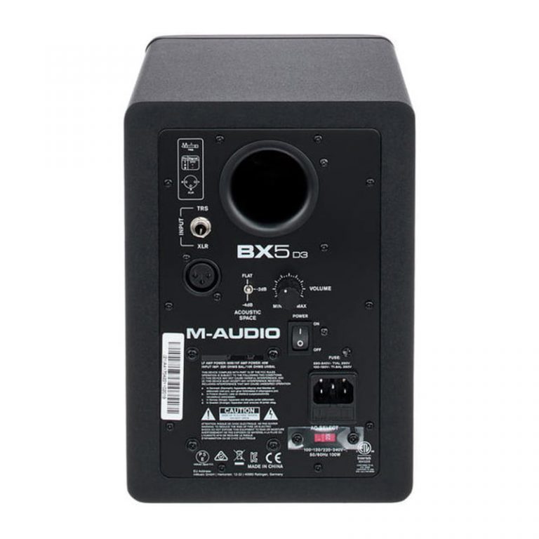 m audio bx5 acoustic space