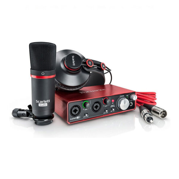 کارت صدا و پکیج استودیو Focusrite Scarlett 2i2 G2 Package
