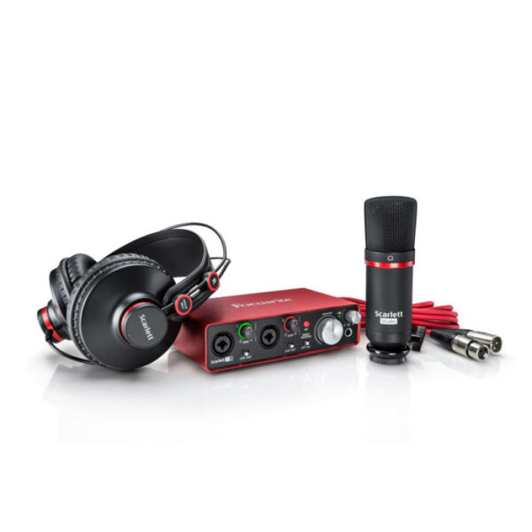 کارت صدا و پکیج استودیو Focusrite Scarlett 2i2 G2 Package
